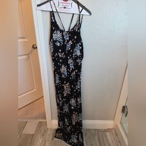 Floral Black Maxi Dress